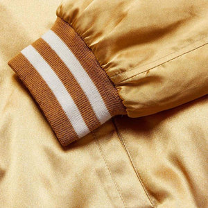 High Quality <b>Men</b> <b>Lightweight</b> Breathable Satin <b>Jacket</b> New Style Comfortable Loose Fit Outerwear Collection Baseball Satin <b>Jackets</b> - Product Image 4