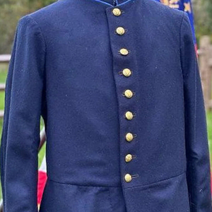 Abrigo de Frac Tradicional Americano Reproducido con Botones, Abrigo de Frac Americano Reproducido para Reenactment - Product Image 5