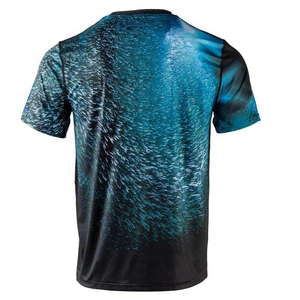 เสื้อยืดแขนสั้นพิมพ์ลายสำหรับผู้ชาย พิมพ์ลายแบบซับลิเมชั่น คอกลม ทรงปกติ แห้งเร็ว ผ้าโพลีเอสเตอร์ถัก สไตล์ลำลอง - Product Image 4
