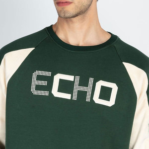 Sudadera de Hombre Echo con Manga Raglán, Cuello Redondo, Corte Regular, Tejido de Algodón, Informal, para Otoño - Product Image 6