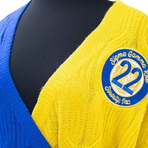 Pull en tricot pour femme Sigma Gamma Rho, col rond, manches longues, décontracté, chaud, personnalisable avec broderie - Product Image 6