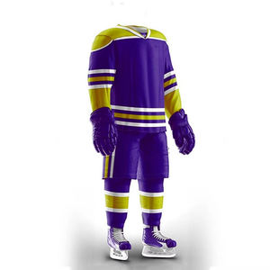 Maillot de hockey réversible personnalisé pour adultes, séchage rapide, respirant, 100 % polyester, uniforme de hockey sur glace, impression numérique, unisexe - Product Image 2