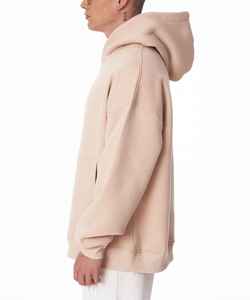 Sudadera con Capucha para Hombre, 320 Gramos, 100% Algodón, Talla Grande, Secado Rápido, Transpirable, Forro de Seda, Lavado, Color Sólido - Product Image 4