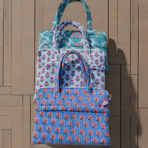 Elegant Cotton Large Single Assorted Quilted Laptop Sleeve Women Laptop <b>Bag</b> Laptop <b>Document</b> Handbag Travel Laptop Briefcase <b>Bag</b> - Product Image 2