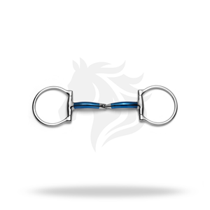 Mors à anneau en D simple en fer pour l'entraînement et le contrôle équestre - Product Image 1