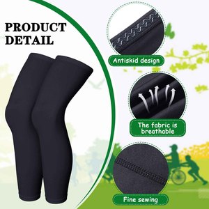 Leg Sleeves For Yoga Fitness Training High <b>Elasticity</b> Compression <b>Support</b> For Unisex Soft Breathable Moisture Wicking Sportswear - Product Image 2