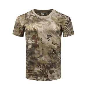 เสื้อยืดล่าสัตว์คุณภาพดีที่สุดสำหรับผู้ชาย ลายพิมพ์ซับลิเมชั่น ระบายอากาศได้ดี เสื้อยืดสำหรับใส่เป็นชั้นใน ผ้าฝ้ายออร์แกนิค 100% - Product Image 3
