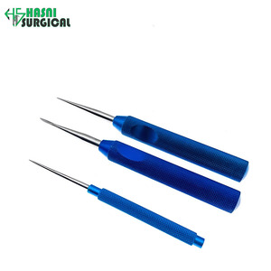 Juego de Alta Calidad de 3 Piezas de Instrumentos Quirúrgicos Manuales de Acero Inoxidable con Punta Recta y Curva, Certificados por la CE - Product Image 1