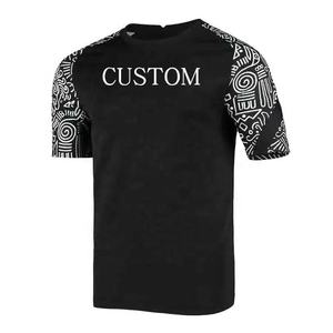 Camiseta Deportiva Personalizada con Estampado Negro en las Mangas, Uniforme de Equipo, Camiseta de Entrenamiento de Manga Corta - Product Image 2