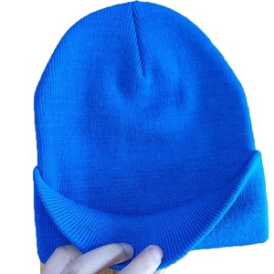 Gorro personalizado teñido liso de invierno de alta calidad MOQ bajo 100% gorro de punto cálido acrílico logotipo personalizado 2026 - Product Image 4