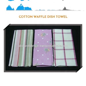 Wholesale 100% Cotton Premium Meita Home Embroidered Custom Logo Tea Towel Set Hanging Custom Printed Waffle Eco-Friendly Towel - Product Image 4
