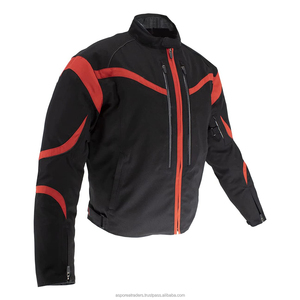 แจ็กเก็ตแข่งรถกันน้ำสำหรับผู้ชาย (สีดำ/ แดง3X) แจ็กเก็ตมอเตอร์ไซค์สำหรับผจญภัยทุกฤดู - Product Image 1