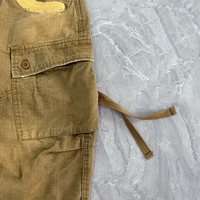 Pantalon cargo ample personnalisé à double poche superposée, pantalon camouflage pour homme, pantalon camouflage