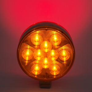 Feux de position LED double face ambre/rouge 20 LED pour camions lourds et remorques, montage sur goujon, feux de stationnement et de clignotement - Product Image 2