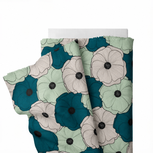 Organic Fine Lawn Cotton Fabric Floral Digital Printed Woven Pure Cotton Textile for Summer <b>Shirts</b> Dresses Bags - Product Image 1