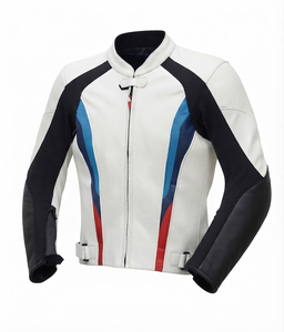 Men’s Custom Cowhide Leather <b>Racing</b> <b>Jacket</b>/Chaqueta MotoCP Style CE Level 2 Armor Motorcycle Track Riding Protective Gear CE - Product Image 1