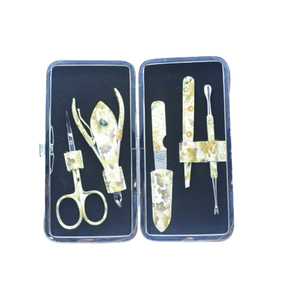 Luxuries Stainless Steel 5 Pieces Customizable Packaging Travel-Friendly Nail Care Kit with <b>Case</b> Steel Manicure Pedicure Set - Product Image 4
