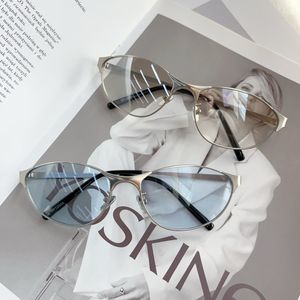 Punk Y2K Style Design Metal Fashion Oversized Cat Eye Sunglasses UV400 PC Lenses Travel Cycling Driving Men's Women's - Product Image 5