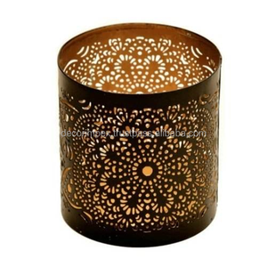 Soporte votivo para velas de Metal de alta calidad, diseño de corte por láser, atractivo para decoración del hogar - Product Image 4