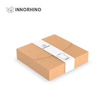 Enveloppe kraft écologique minimaliste durable boîte d'expédition personnalisée pour vêtements accessoires streetwear