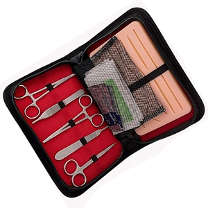 Large Silicone Pad 14 Pre-Cut Wounds <b>Suture</b> Practice <b>Kit</b> for Medical Students for Orthopedic Surgical Instruments ENT Hospitals - Product Image 4