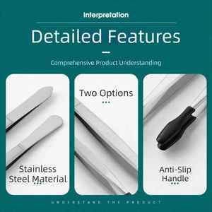 4 pinces à épiler en acier inoxydable pour manucure et pédicure, outils manuels de soin des ongles pour salon et spa - Product Image 6