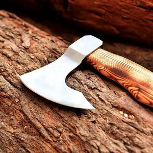 THEWIZ CRAFTS Long Bushcraft Hatchet High Carbon Steel Tomahawks Ash <b>Wood</b> Handle Industrial Grade Survival Camping <b>Axe</b> 3-Year - Product Image 4