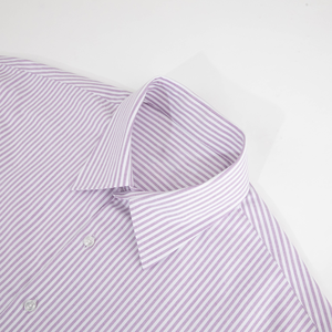 เสื้อเชิ้ตแขนยาวลายทางสำหรับผู้ชาย ปกคอปก ผ้าฝ้ายป๊อปลิน 100% สไตล์สมาร์ทแคชชวล แขนยาวเต็มตัว เหมาะสำหรับใส่ในฤดูใบไม้ผลิ - Product Image 6