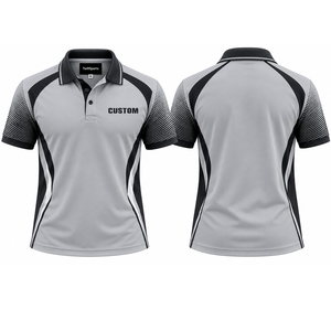 Polo de travail de sécurité pour hommes, personnalisable avec logo, manches courtes, uniforme respirant, séchage rapide, évacuation de l'humidité, professionnel - Product Image 1