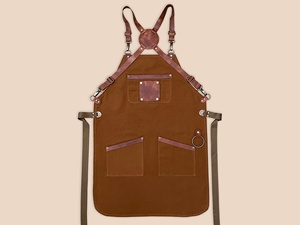 Wholesale Custom Logo Cotton Canvas With Leather Strap Chef Cooking Aprons for Cafe Restaurants Kitchen <b>BBQ</b> Aprons - Product Image 4