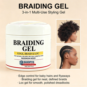 Gel Coiffant Professionnel Herbal OEM pour Salon, Non Gras, pour Tresses, Bords et Locs, Crème Coiffante pour Cheveux Secs, Fixation Forte pour Femmes - Product Image 1