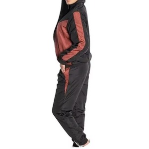 Conjunto deportivo de dos piezas para mujer, chaqueta con cremallera y pantalones jogger, ropa deportiva para correr y entrenar, OEM. - Product Image 2