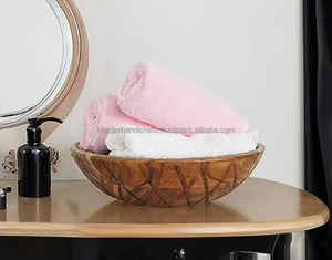 ชามผลไม้ไม้มะม่วงชั้นเดียวคุณภาพสูงในสไตล์ชนบทเหมาะสำหรับการจัดเก็บในห้องครัวการตกแต่งงานแต่งงานการออกแบบ oM/odm - Product Image 3