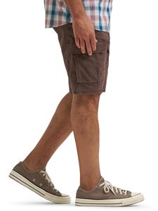 Pantalones Cortos Cargo Marrones para Hombre, Color Sólido, Algodón Transpirable, Estilo Bermuda Informal, Cintura Media, Cierre de Botones, Bolsillos - Product Image 5