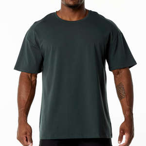 T-shirt Homme OMMIZ en Coton (95%) et Élasthanne (5%) Coupe Slim Ample, Ourlet Courbé, Col Rond, pour Musculation et Fitness – Vente en Gros - Product Image 3