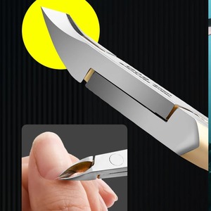 Coupe-cuticules professionnel en acier inoxydable, ciseaux à cuticules pour éliminer les peaux mortes, coupe-ongles durable et pratique pour manucure - Product Image 2