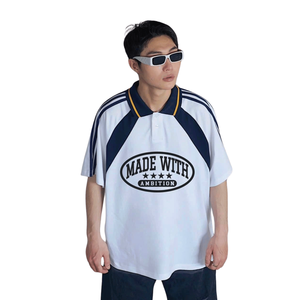 Chemises polo pour hommes en coton 100% avec logo personnalisé, de haute qualité, unisexes, à manches courtes, plusieurs couleurs, uniformes d'équipe, vente en gros - Product Image 1