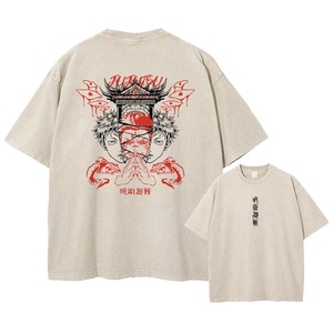 Camiseta de Hombre 100% Algodón con Lavado Ácido, Personalizable con Logotipo, Estilo Urbano, Diseño Vintage Oversize, Venta al Por Mayor - Product Image 6