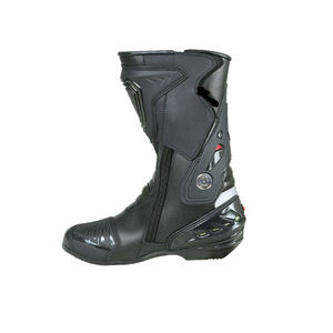 Chaussures de moto pour hommes, best-sellers, en cuir véritable, respirantes, imperméables, coupe-vent, avec logo. - Product Image 4