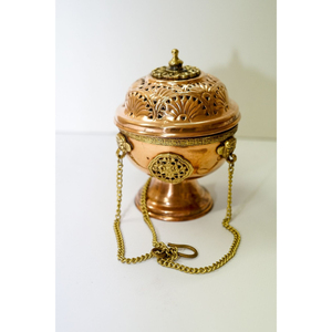Handmade Brass Incense <b>Burner</b> With Star Cutouts Traditional Indian Dhoop Dani <b>For</b> Religious Use Home Office Decor - Product Image 4