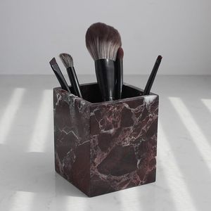 Soporte de Lujo para Brochas de Maquillaje de Mármol al por Mayor, Elegante Organizador de Cosméticos para Encimera de Baño y Tocador - Product Image 3