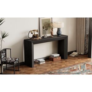 Consolle Mirod elegante con piano in legno impiallacciato di alta qualità, design semplice e funzionale per caminetto, versatile per l'uso in corridoio - Product Image 4