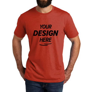 Custom Logo Low MOQ Tee Shirt Men 100 Combed Cotton Soft Blank <b>Red</b> T-Shirt Dropshipping Supplier Bulk Factory T-Shirt - Product Image 1