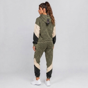 Ensemble de survêtement pour femme en coton mélangé de qualité supérieure, effet délavé vintage, idéal pour le streetwear et les week-ends - Product Image 6