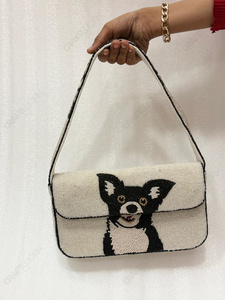 Bolso de Noche Tipo Clutch con Solapa y Diseño de Cachorro con Cuentas Hecho a Mano para Mujer, Venta al por Mayor, OEM, Marca Privada, Fabricante de Exportación de India - Product Image 4
