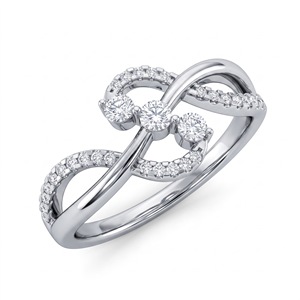 Anillo de Diamantes de Oro Amarillo para Mujer, Corte Brillante Redondo, Estilo Romántico de Compromiso con Diamantes Naturales - Product Image 5