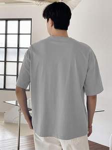T-shirt Homme Oversize Décontracté à Épaules Tombantes en Coton Écologique 100% de Haute Qualité, Séchage Rapide, Coupe Ample et Épaisse - Product Image 2