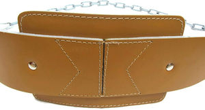 Cinturón de Levantamiento de Pesas Ajustable, Cómodo y Duradero, de Cuero Genuino, con Cadena de Metal, para Entrenamientos de Levantamiento de Pesas en el Gimnasio - Product Image 3