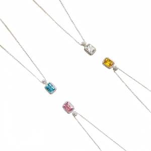 เพชร CVD สีเหลืองแฟนซีทรงเรเดียนท์คัท 1 กะรัต พร้อมทองคำ 18 กะรัต สีโรสโกลด์ สีเหลือง และสีขาว สำหรับเครื่องประดับผู้หญิง เครื่องประดับคลาสสิก - Product Image 3