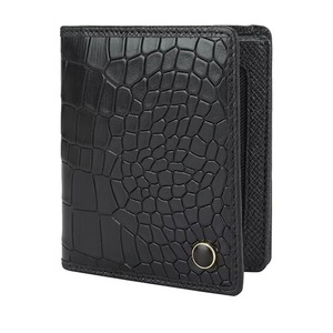 Cartera Clásica de Cuero Negro para Hombre, Tarjetero, Cartera Corta y Ligera para Hombre - Product Image 1